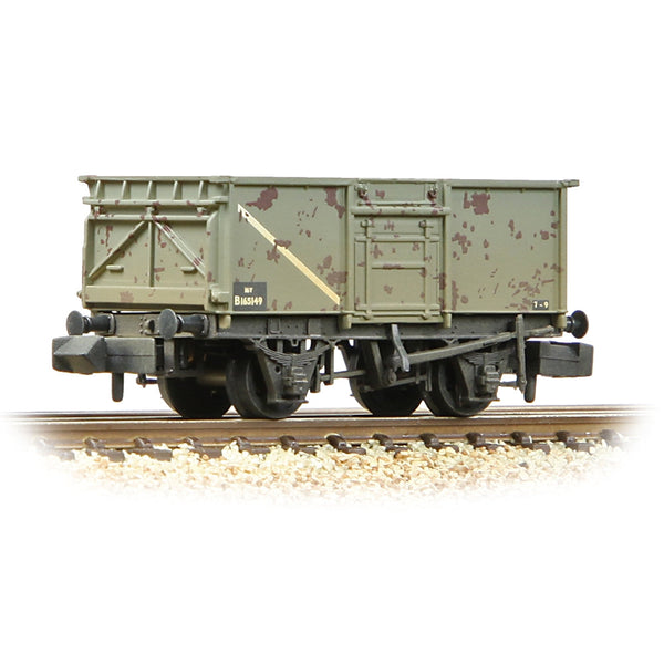 GRAHAM FARISH N BR B165149 16T Steel Mineral Wagon With Top Flap Doors BR Grey [W]