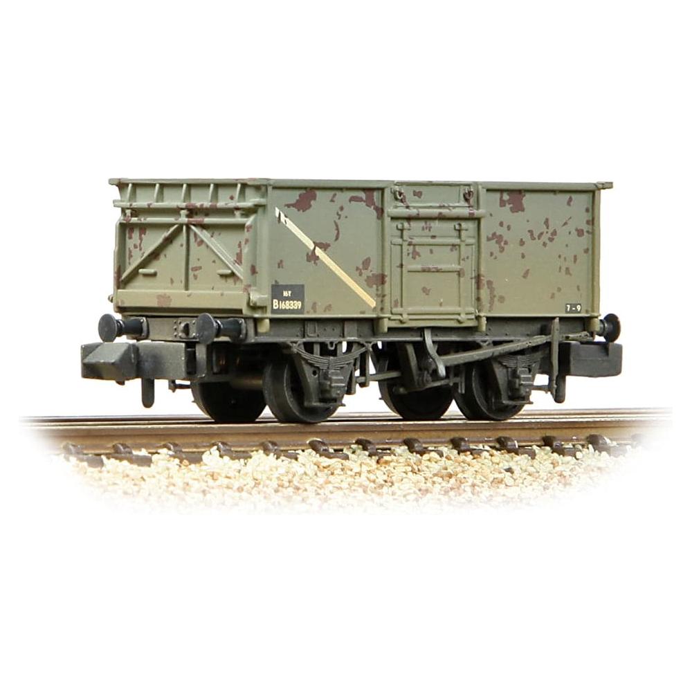 GRAHAM FARISH N BR B168339 16T Steel Mineral Wagon With Top Flap Doors BR Grey [W]