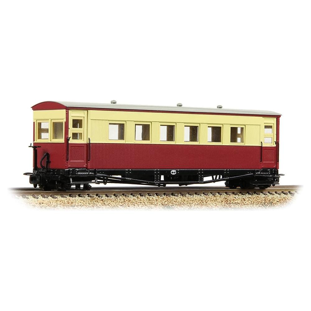 BACHMANN NARROW GAUGE OO9 Gloucester Bogie Coach Lincolnshire Coast L.R. Crimson & Cream