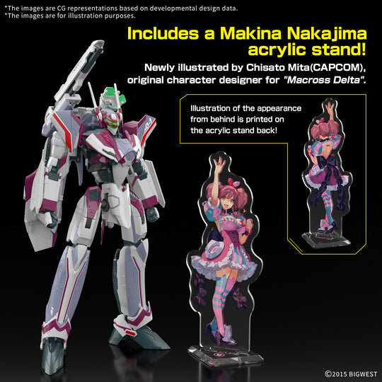 BANDAI HG 1/100 VF-31C Siegfreid (Mirage Farina Jenius Use) Deluxe Set