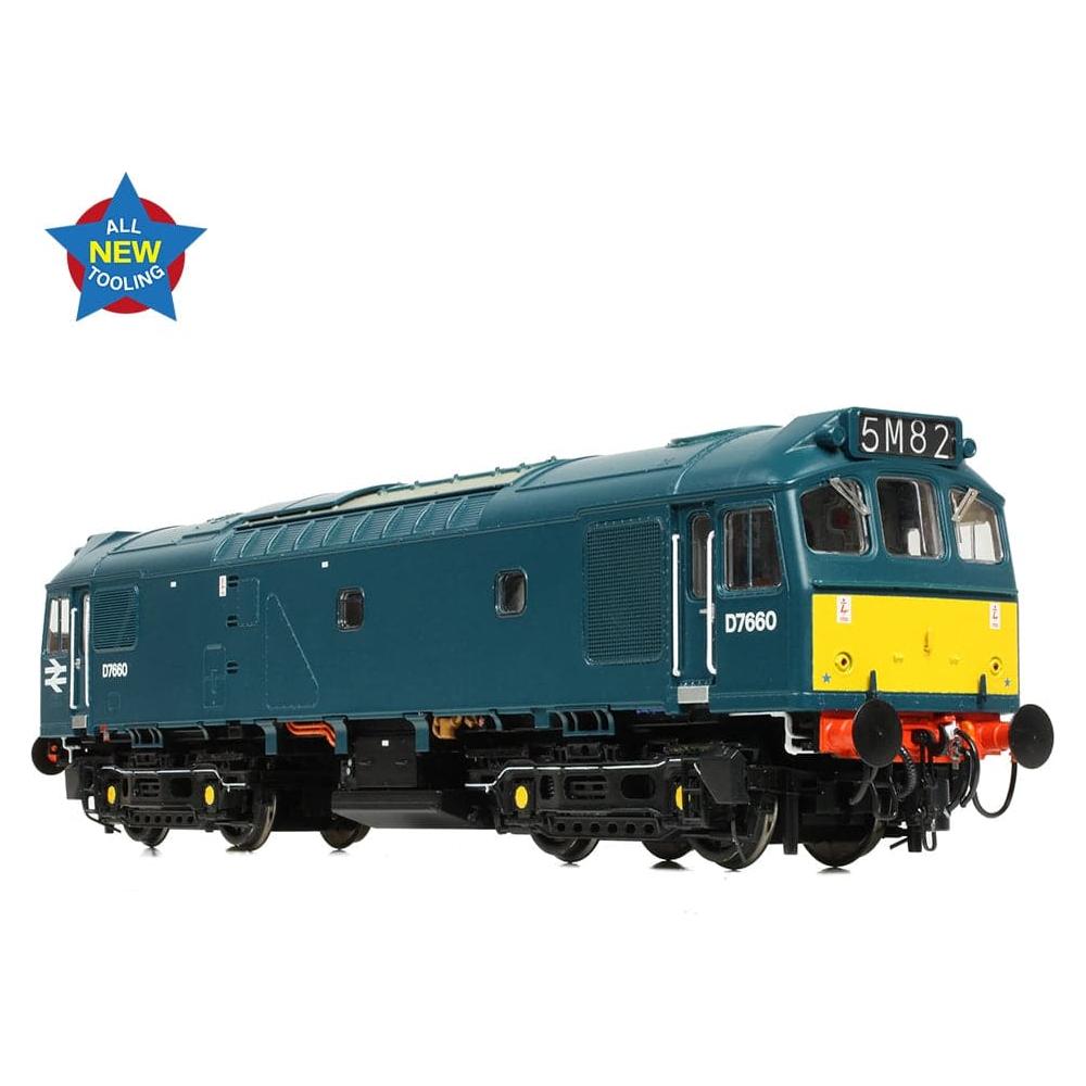 BRANCHLINE Class 25/3 D7660 BR Blue (Small Yellow Panels)