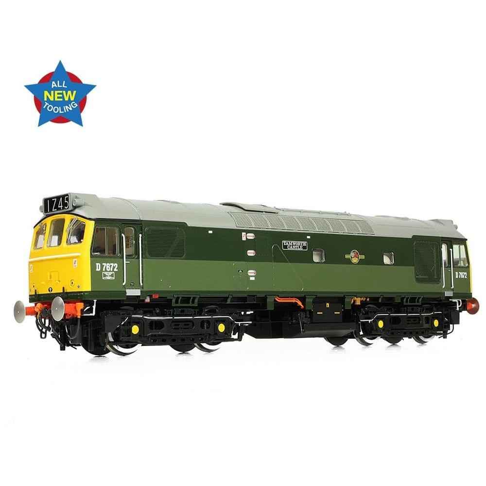 BRANCHLINE Class 25/3 D7672 'Tamworth Castle' BR Two-Tone Green (Full Yell. Ends)