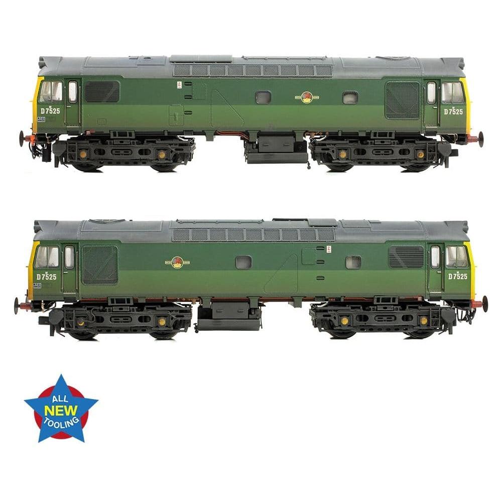 BRANCHLINE Class 25/2 D7525 BR Two-Tone Green (Full Yellow Ends) [W]