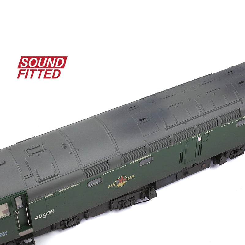BRANCHLINE OO Class 40 Disc Headcode 40039 BR Green (Full Yellow Ends) [W] DCC Sound Fitted