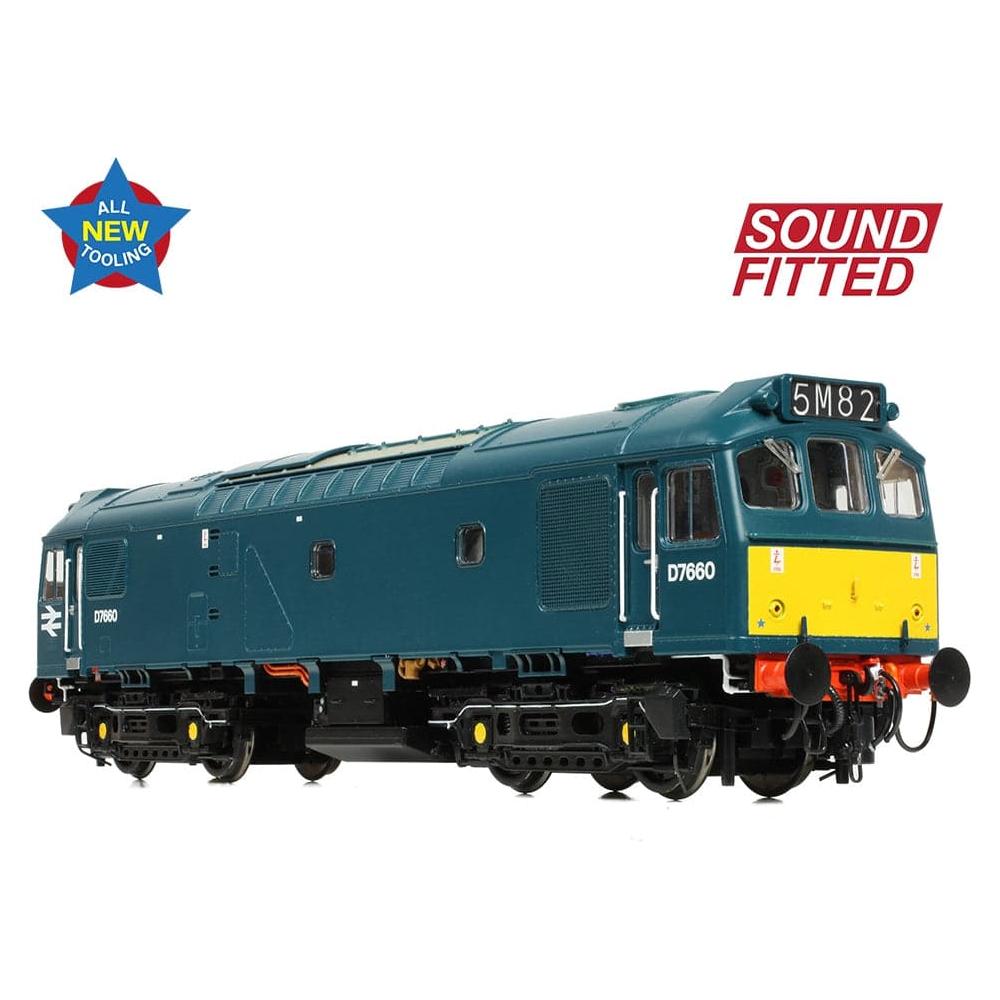 BRANCHLINE Class 25/3 D7660 BR Blue (Small Yellow Panels)