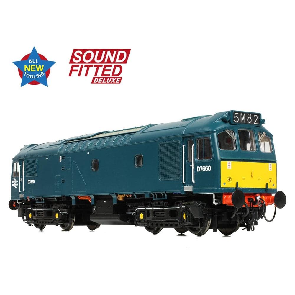 BRANCHLINE Class 25/3 D7660 BR Blue (Small Yellow Panels)