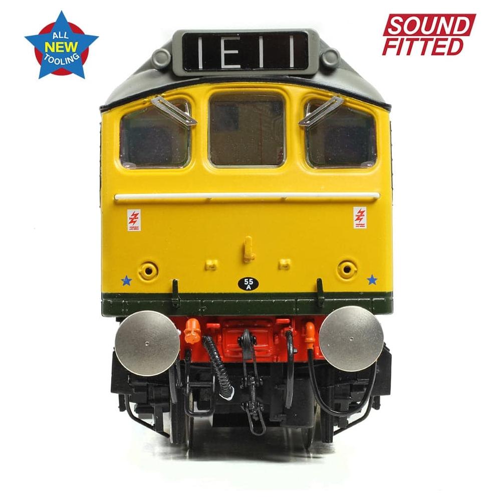 BRANCHLINE Class 25/3 D7672 'Tamworth Castle' BR Two-Tone Green (Full Yell. Ends)