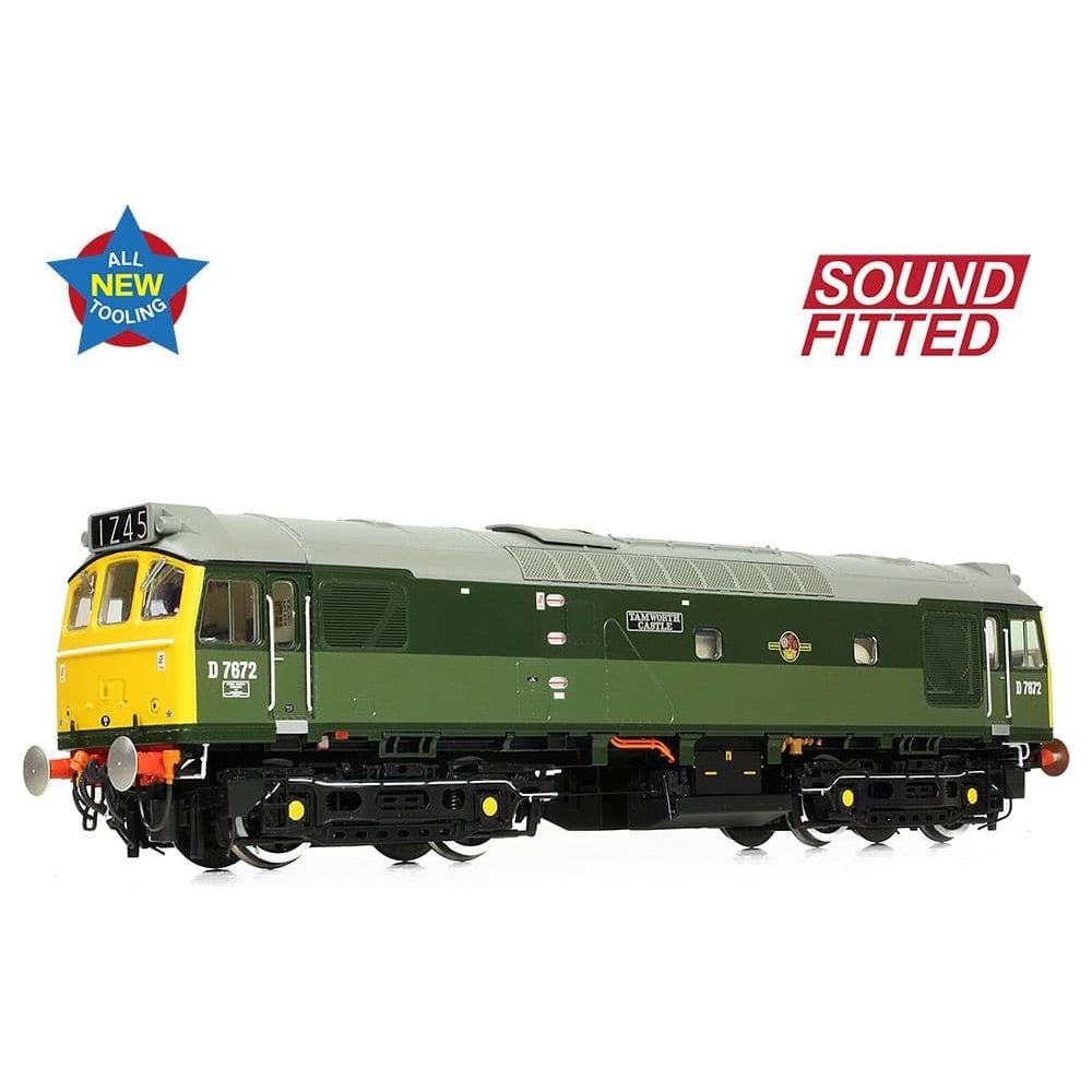 BRANCHLINE Class 25/3 D7672 'Tamworth Castle' BR Two-Tone Green (Full Yell. Ends)