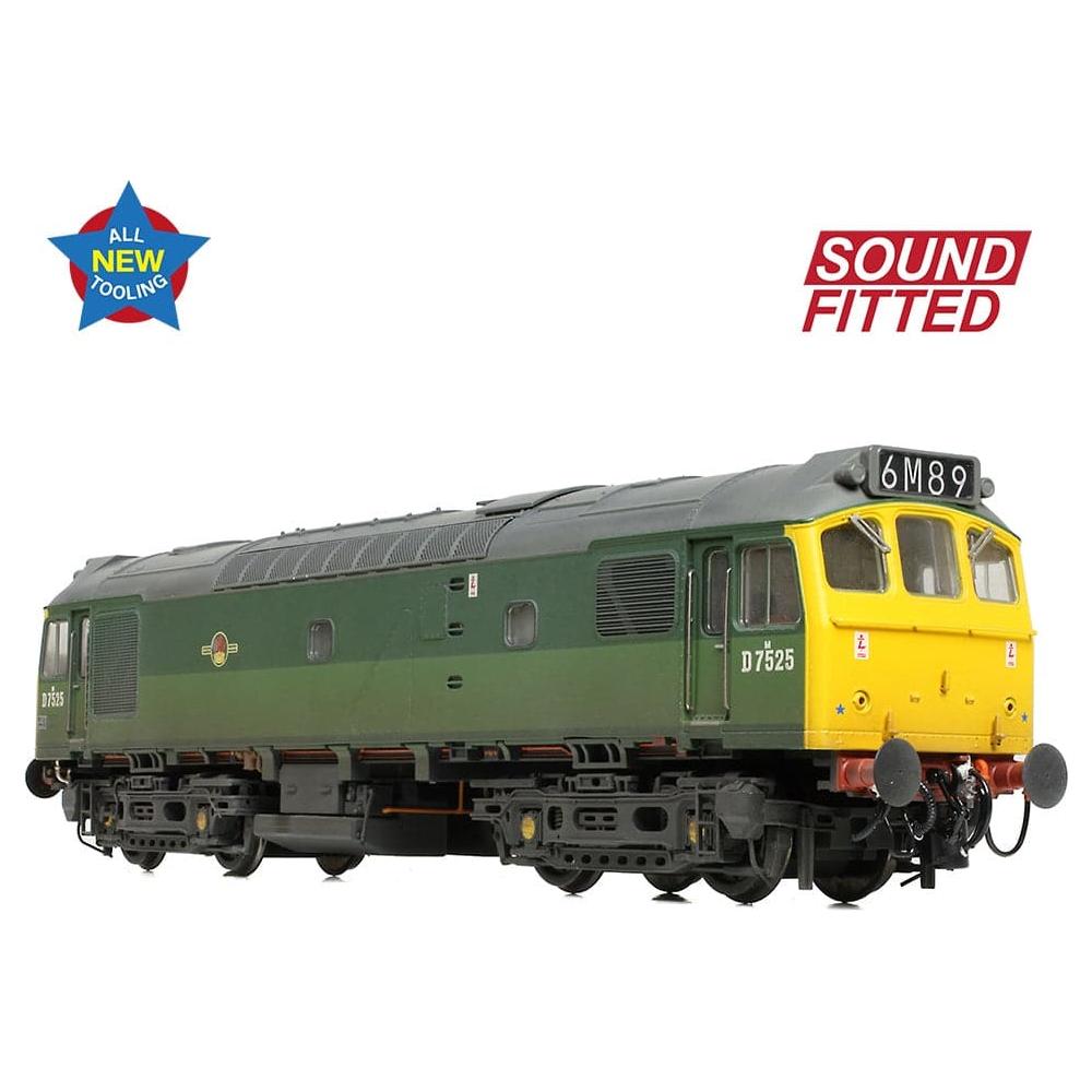 BRANCHLINE Class 25/2 D7525 BR Two-Tone Green (Full Yellow Ends) [W]