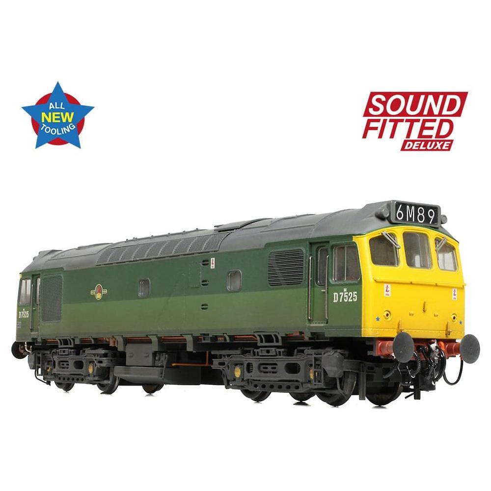 BRANCHLINE Class 25/2 D7525 BR Two-Tone Green (Full Yellow Ends) [W]