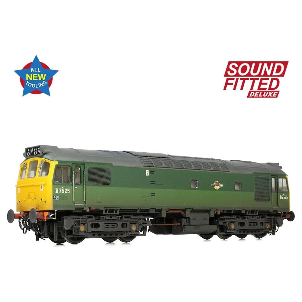 BRANCHLINE Class 25/2 D7525 BR Two-Tone Green (Full Yellow Ends) [W]