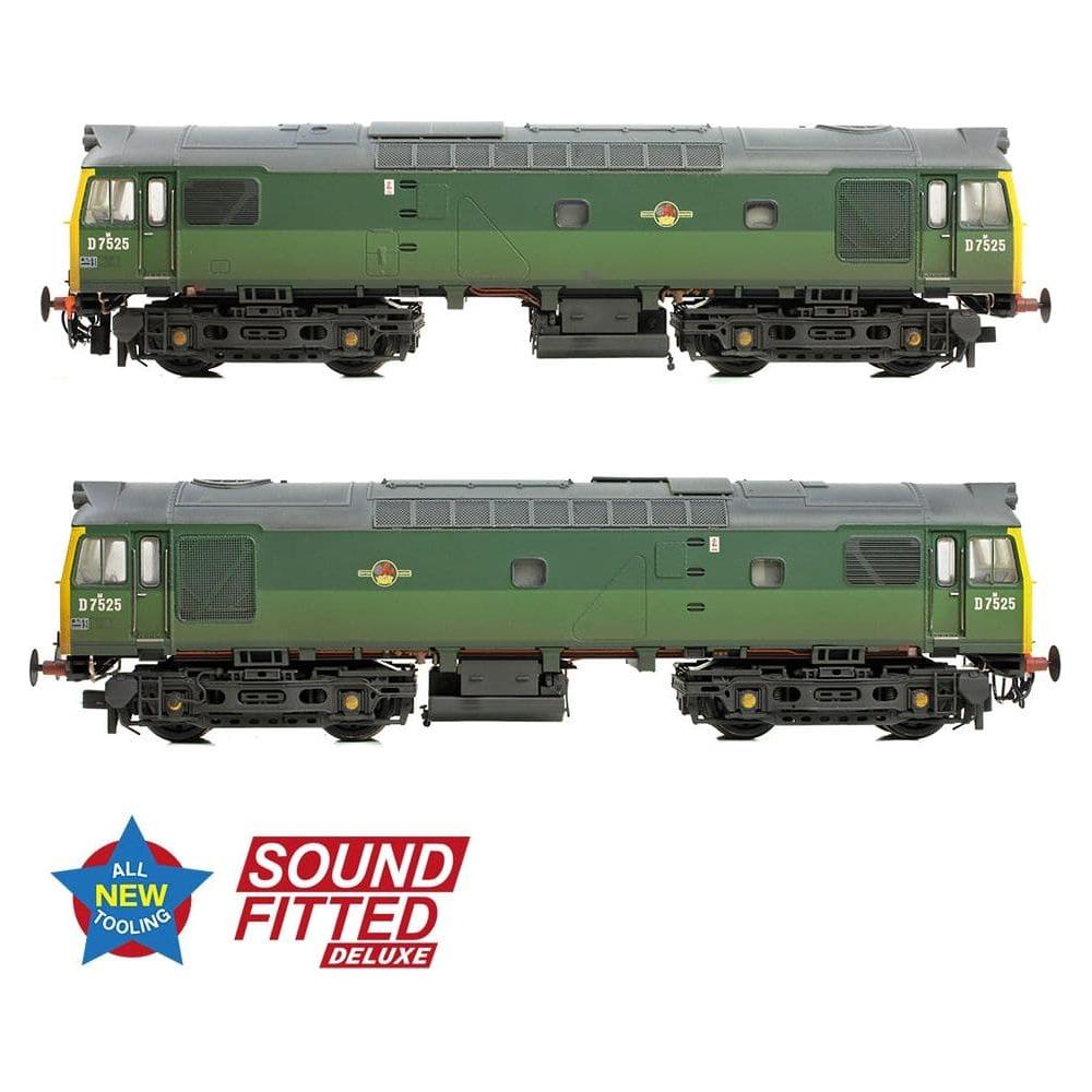 BRANCHLINE Class 25/2 D7525 BR Two-Tone Green (Full Yellow Ends) [W]