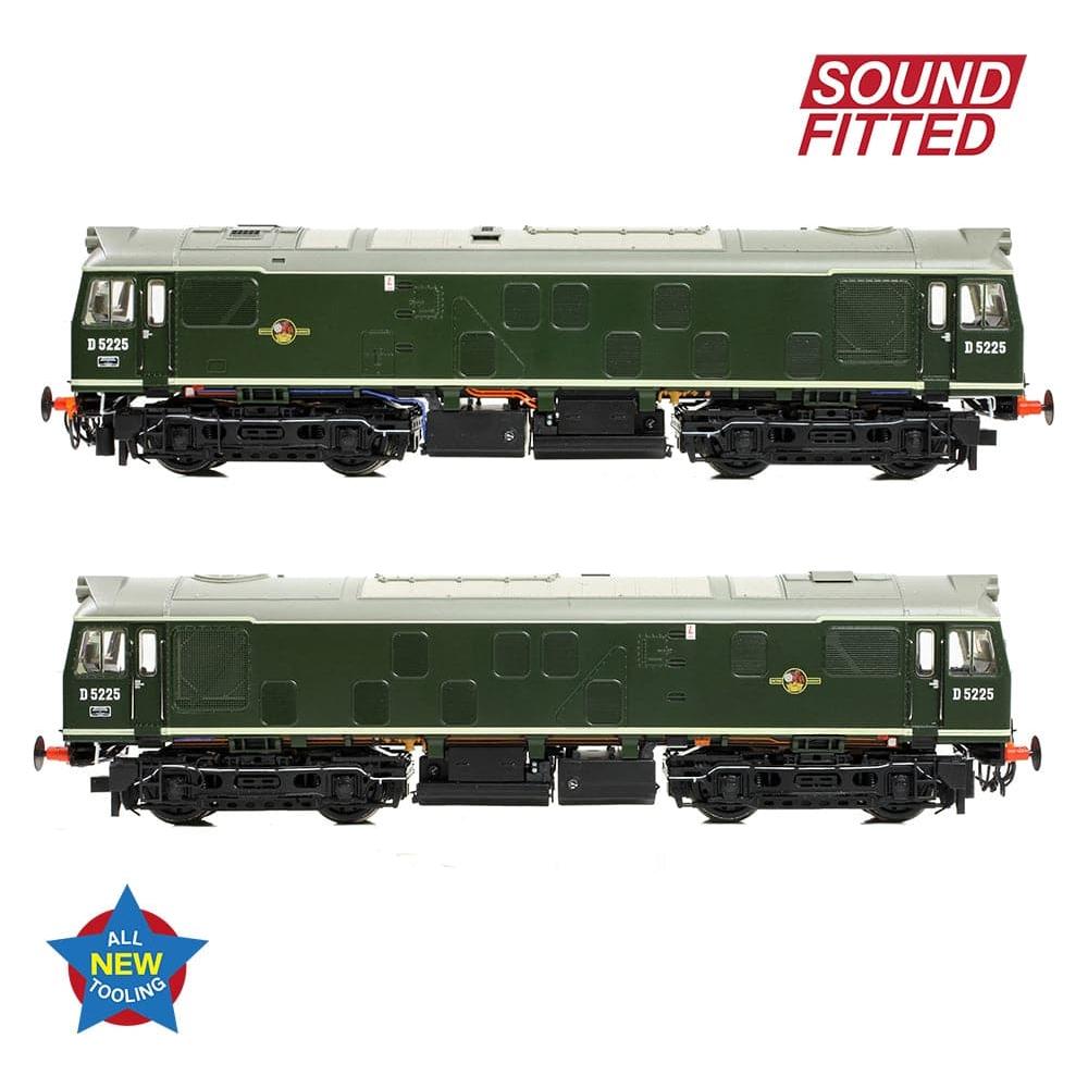 BRANCHLINE Class 25/1 D5225 BR Green (Small Yellow Panels)