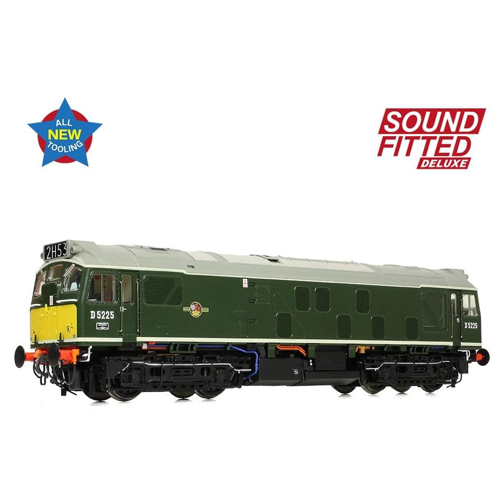 BRANCHLINE Class 25/1 D5225 BR Green (Small Yellow Panels)