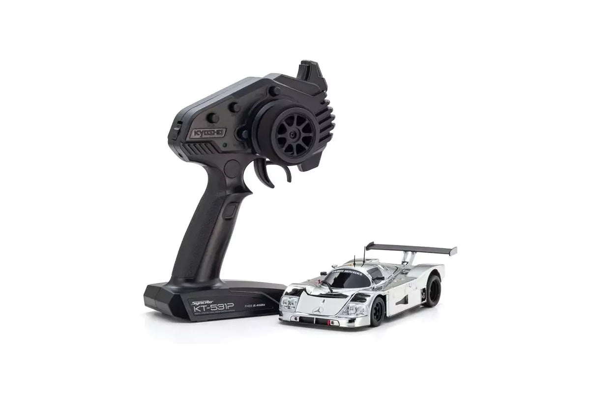 KYOSHO Mini-Z Sauber-Mercedes Gruppe-C Rennsportwagen C 9 Chrome Silver w/Gyro RWD MR-04 Readyset
