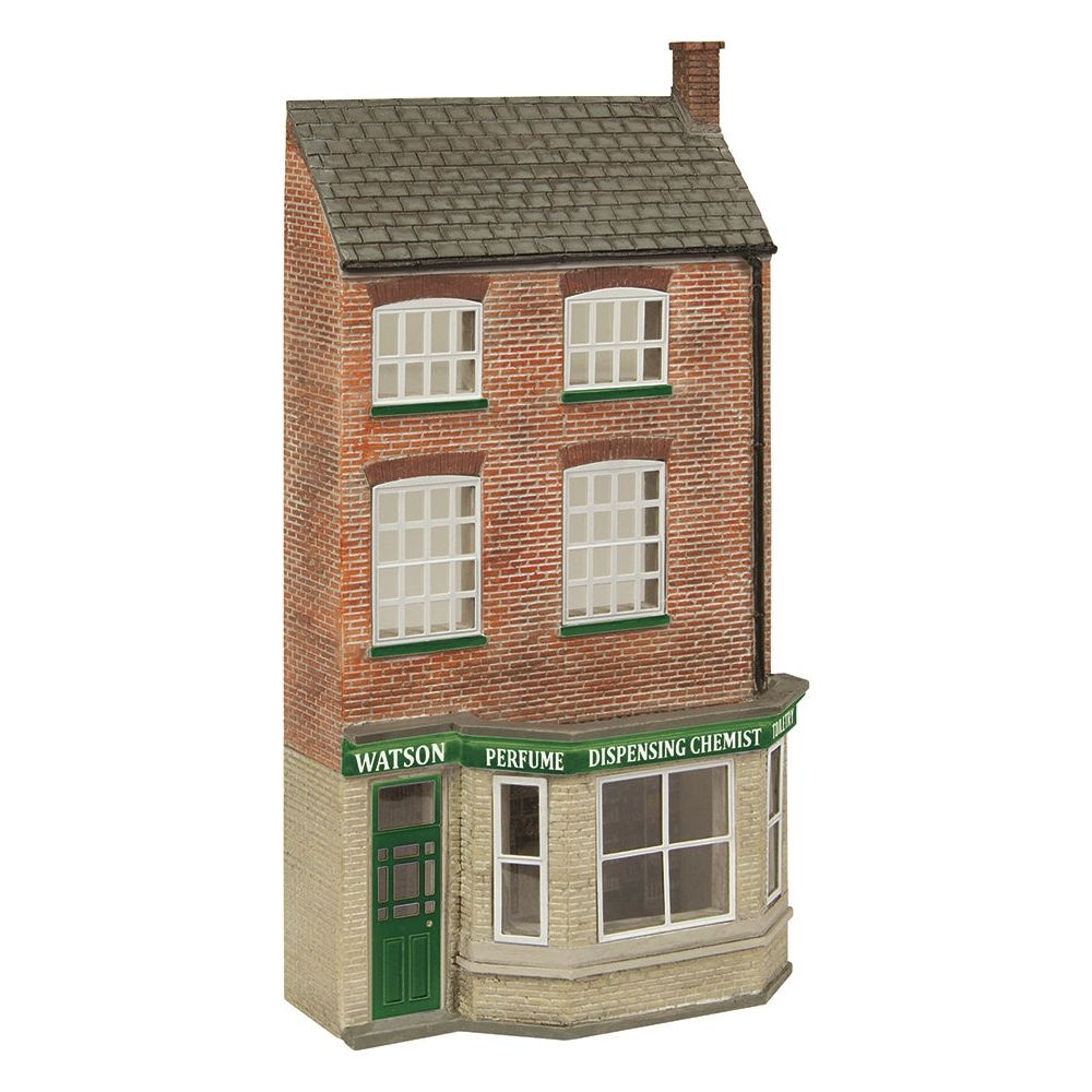 SCENECRAFT Low Relief Dispensing Chemist Green