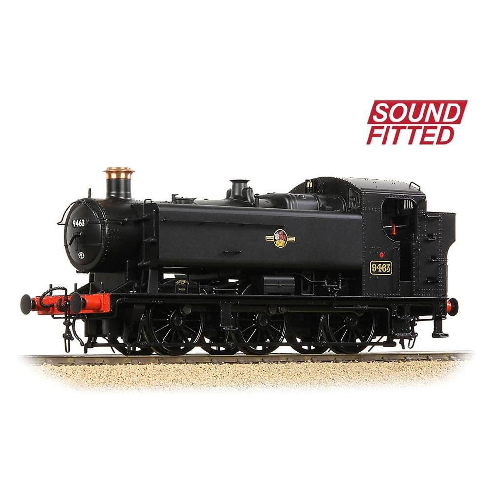 BRANCHLINE OO GWR 94XX Pannier Tank 9463 BR Black (Late Crest) Sound Fitted