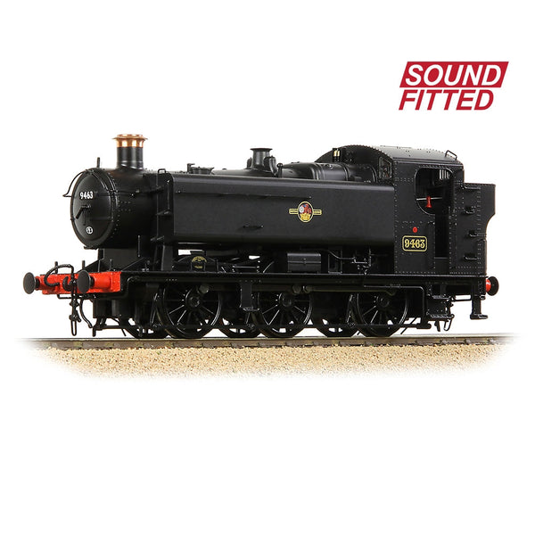BRANCHLINE OO GWR 94XX Pannier Tank 9463 BR Black (Late Crest) Sound Fitted