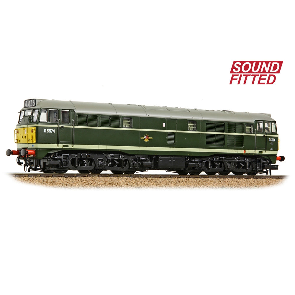 Class 30 D5574 BR Green (Small Yellow Panels)  Sound Fitted