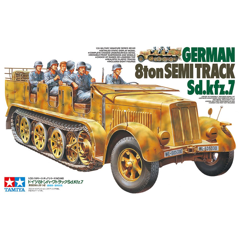 TAMIYA 1/35 German 8ton Semi Track Sd.kfz.7