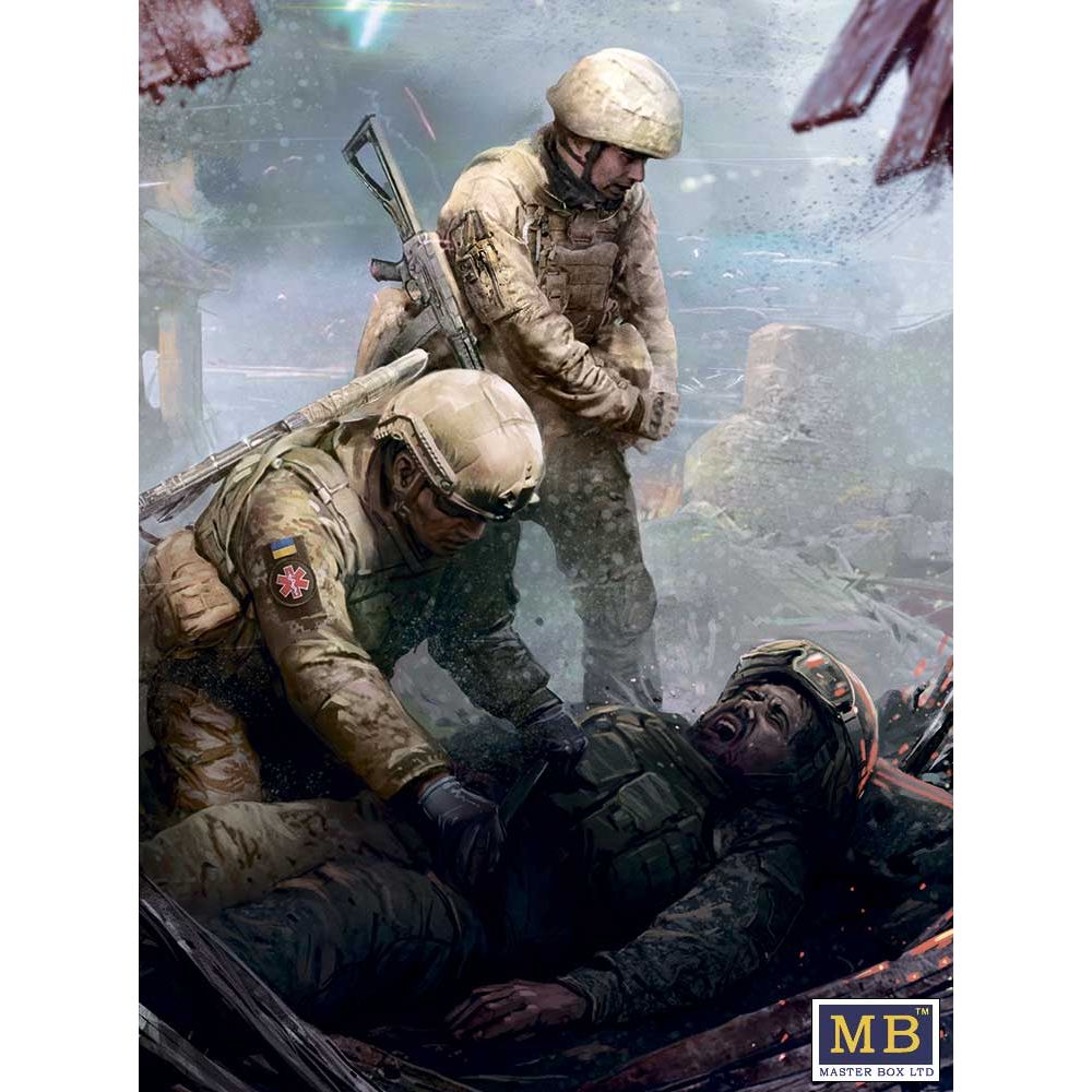MASTER BOX Russian-Ukrainian War series, kit ? 8. On the battlefield. Ukrainian military medics