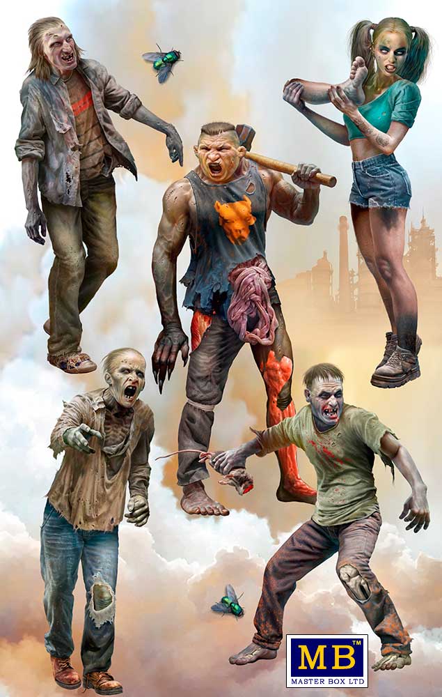 MASTER BOX Zombieland Series, Kit No. 2. Road to freedom. Zombie