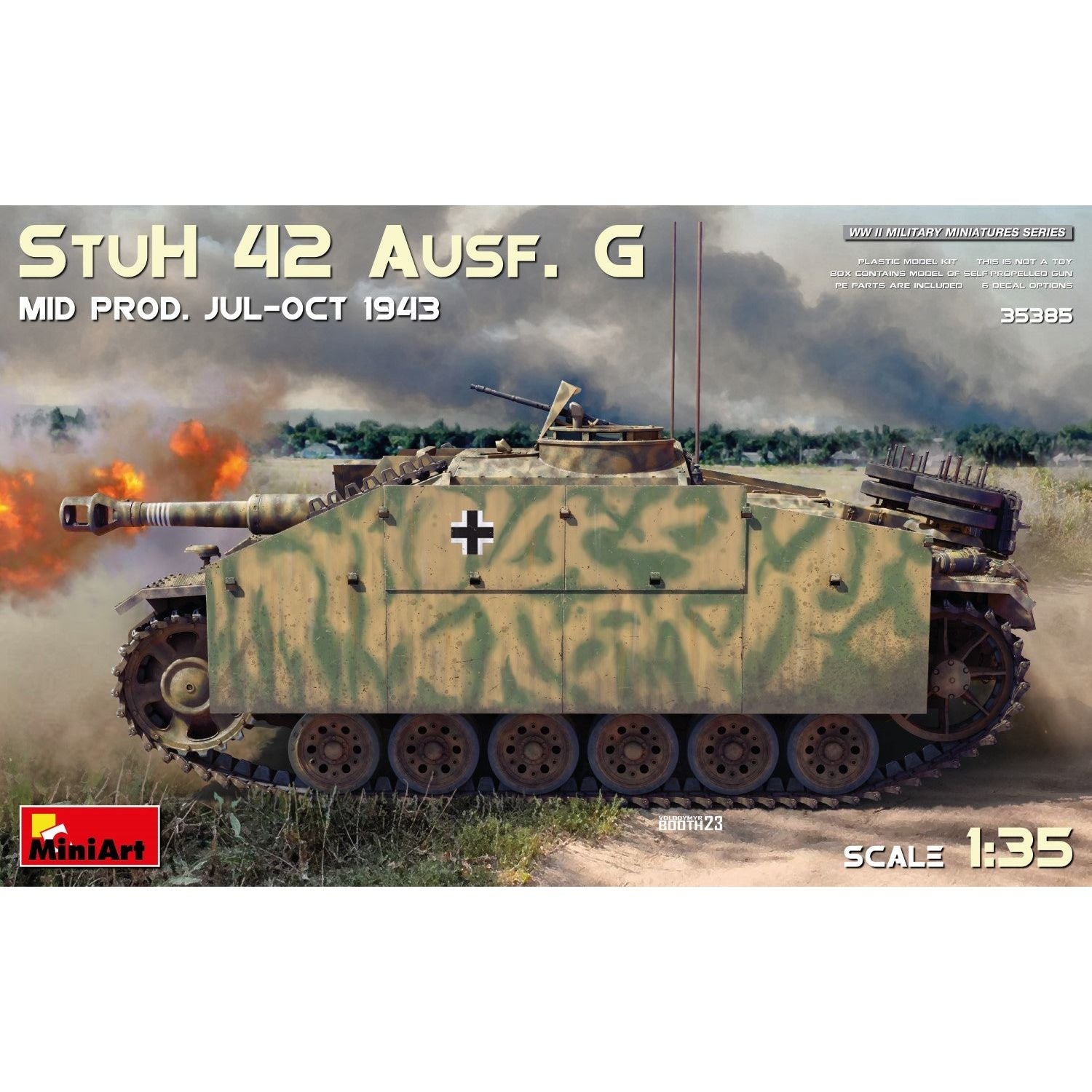 MINIART 1/35 StuH 42 Ausf. G Mid Prod. Jul-Oct 1943