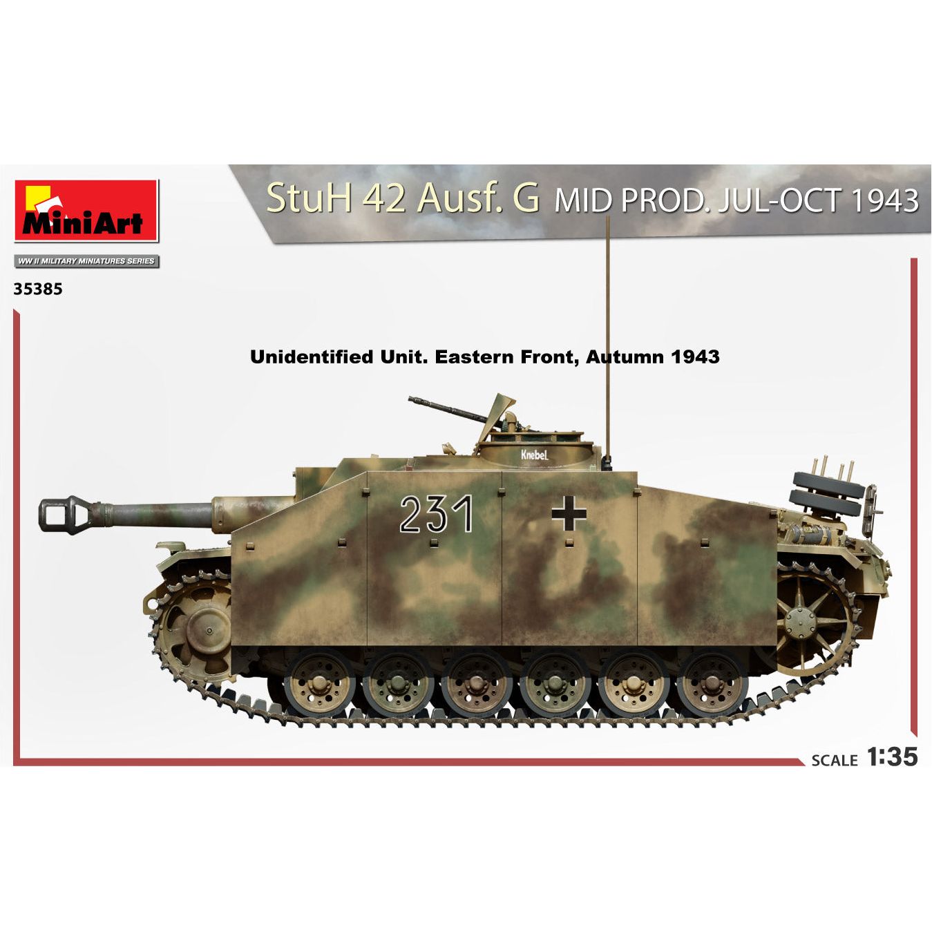 MINIART 1/35 StuH 42 Ausf. G Mid Prod. Jul-Oct 1943
