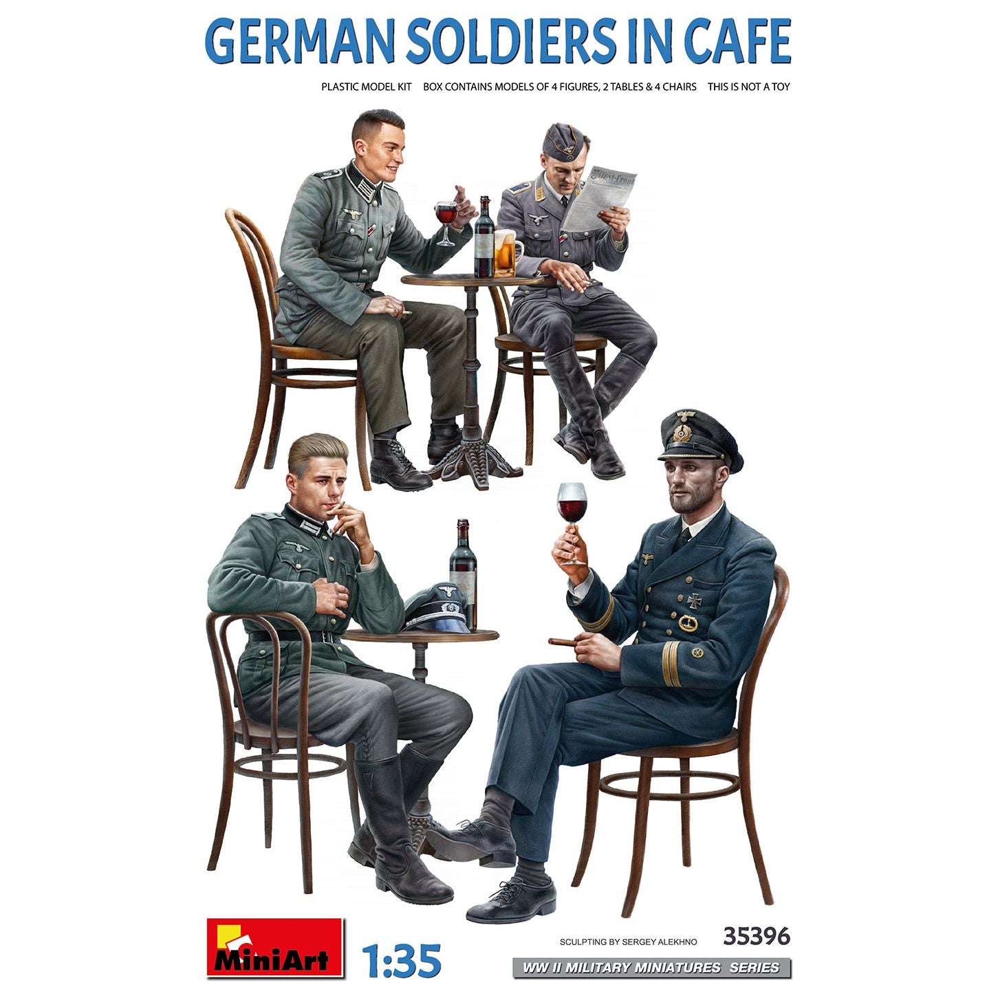 MINIART 1/35 German Soldiers in Cafe