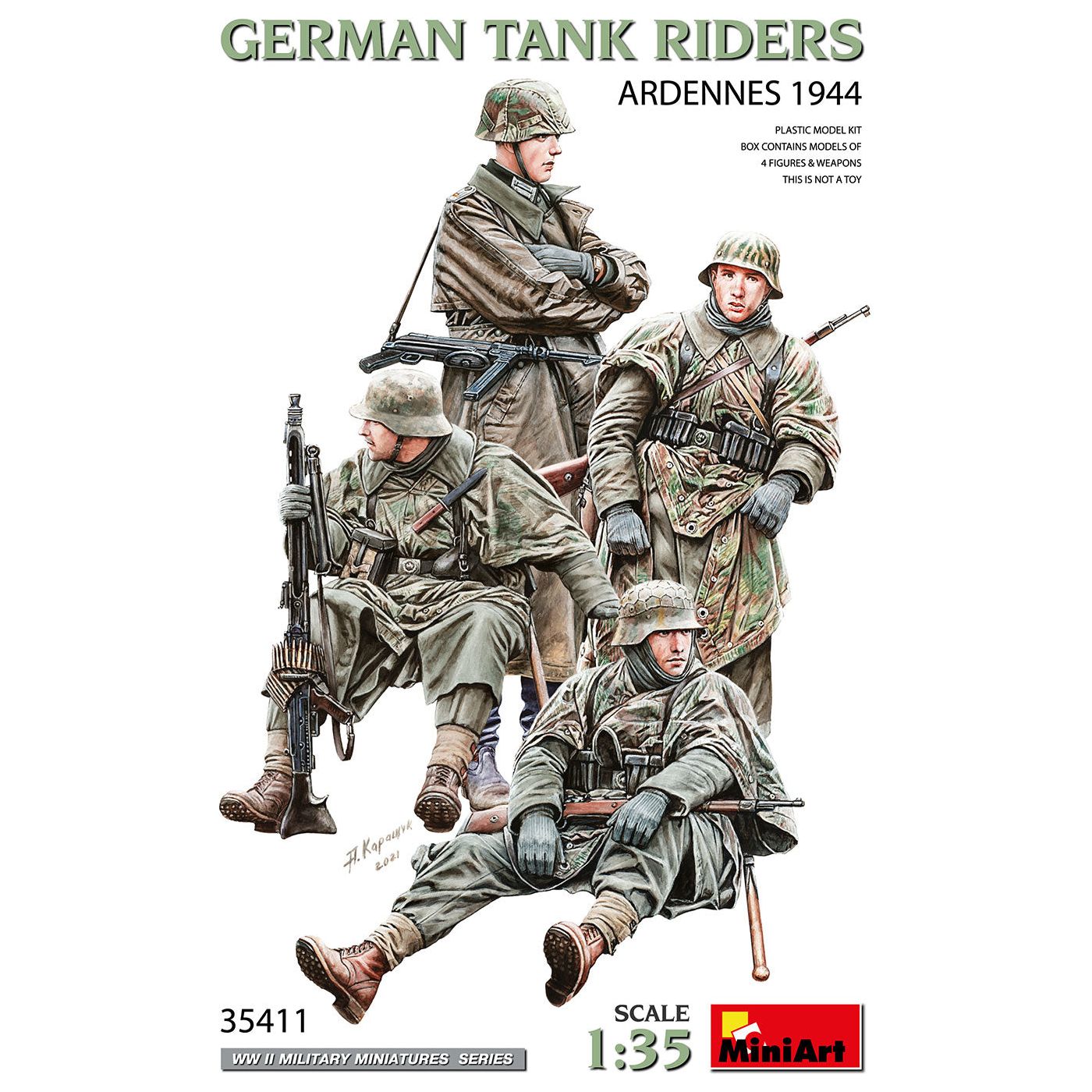 MINIART 1/35 German Tank Riders Ardennes 1944