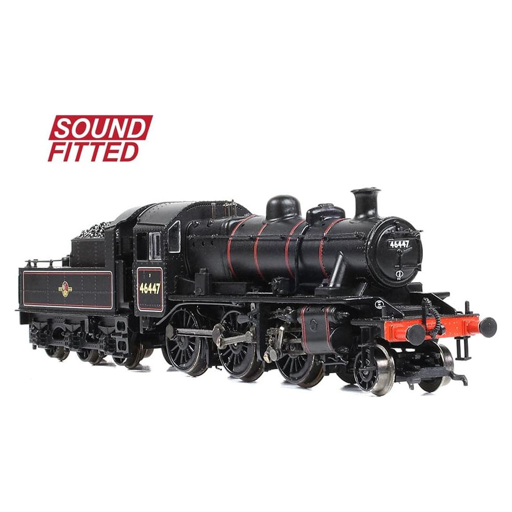 GRAHAM FARISH N Ivatt 2MT 46447 BR Lined Black (Late Crest) DCC Sound Fitted