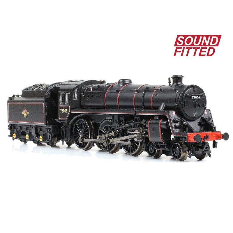 GRAHAM FARISH N BR Standard 5MT with BR1 Tender 73006 BR Lined Black (Late Crest) DCC Sound Fitted