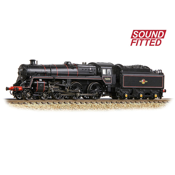 GRAHAM FARISH N BR Standard 5MT with BR1 Tender 73050 BR Lined Black (Late Crest) DCC Sound Fitted