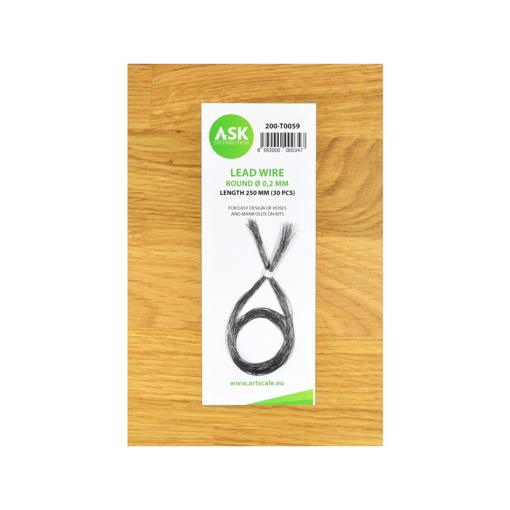 ASK Lead Wire - Round Ø 0,2 mm x 250 mm (30 pcs)