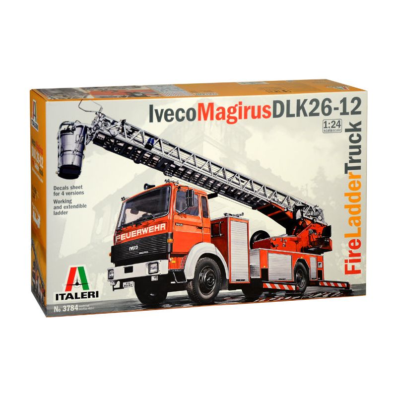 ITALERI 1/24 Iveco-Magirus DLK 26-12 Fire Ladder Truck