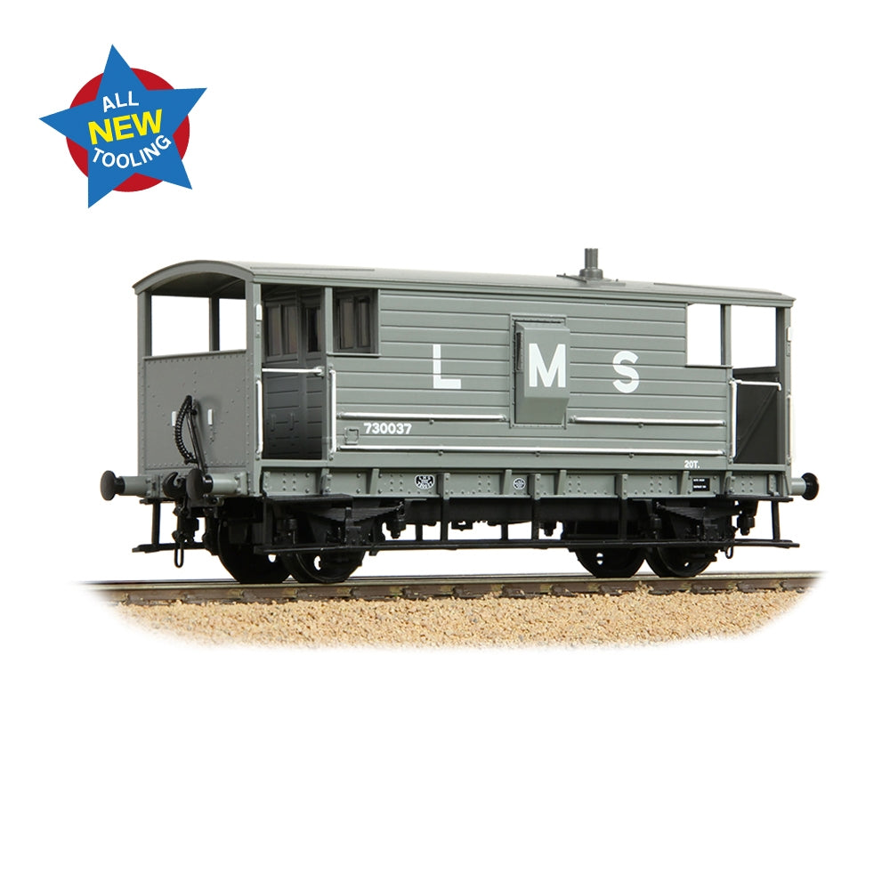 LMS 20T Brake Van LMS Grey