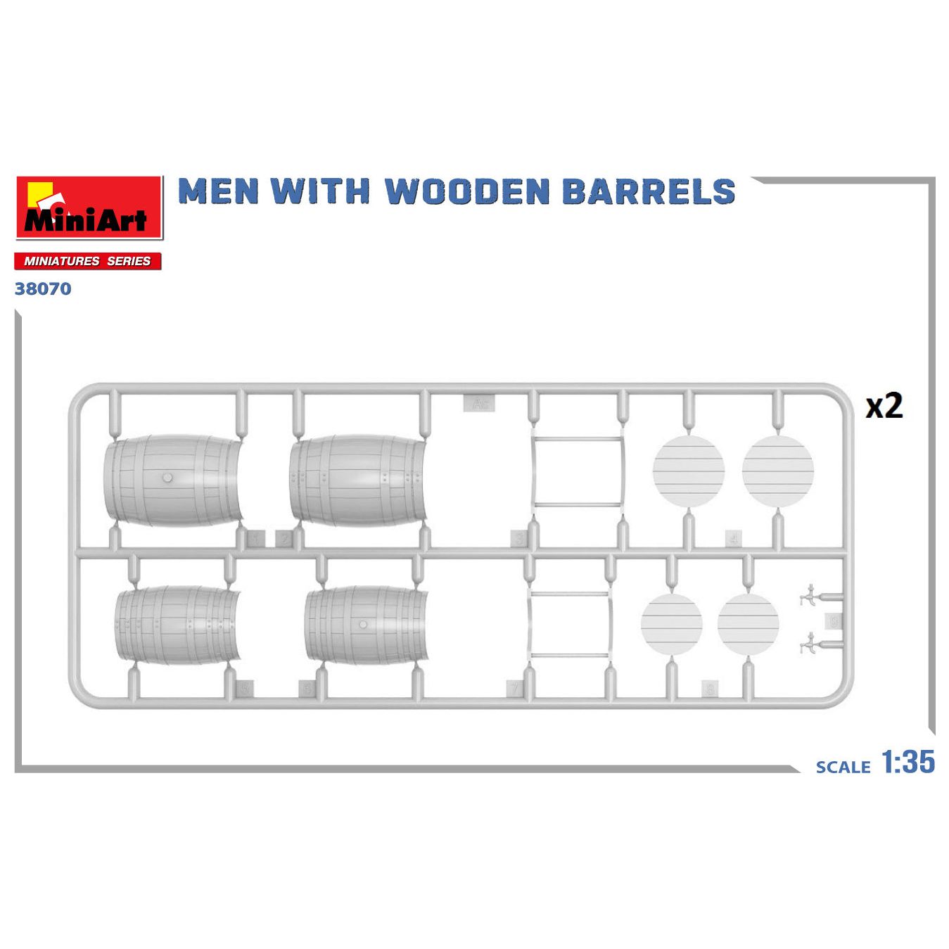 MINIART 1/35 Men with Wooden Barrels