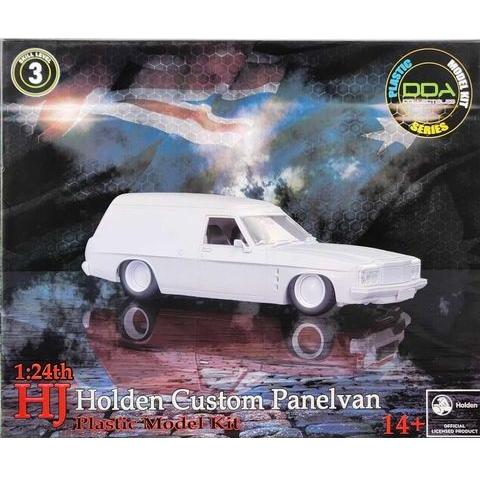 DDA COLLECTIBLES 1/24 Slammed 1975 HJ Holden Panelvan- Sealed Body Opening Bonnet with Engine