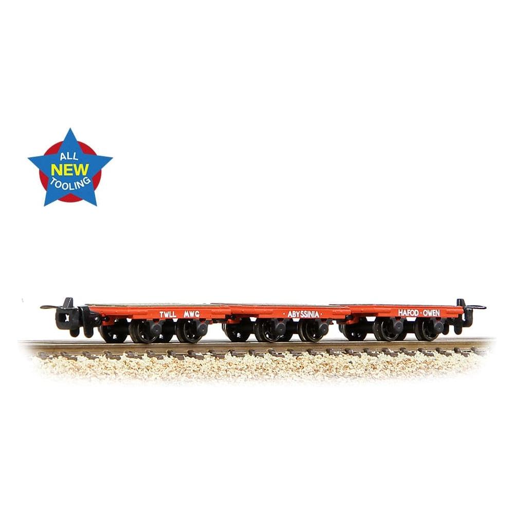 BACHMANN NARROW GAUGE OO9 Dinorwic Slate Wagons without sides 3-Pack Red