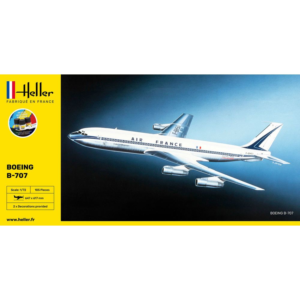 HELLER STARTER KIT 1/72 B707 Air France