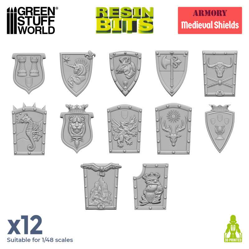 GREEN STUFF WORLD Old World Medieval Shields