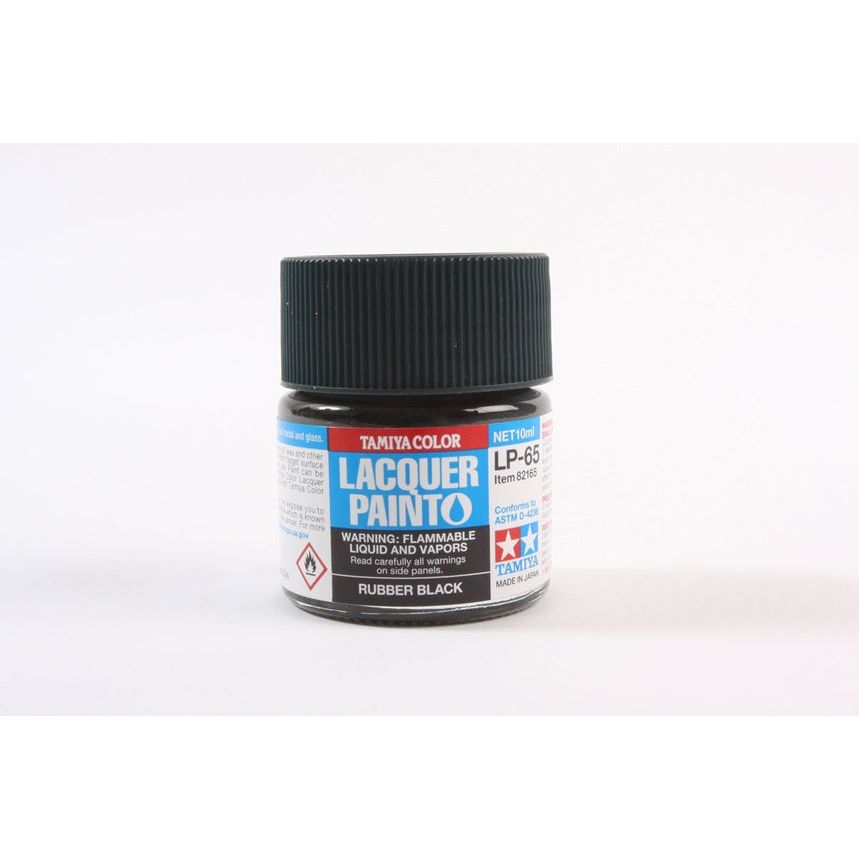 TAMIYA LP-65 Rubber Black Lacquer Paint 10ml