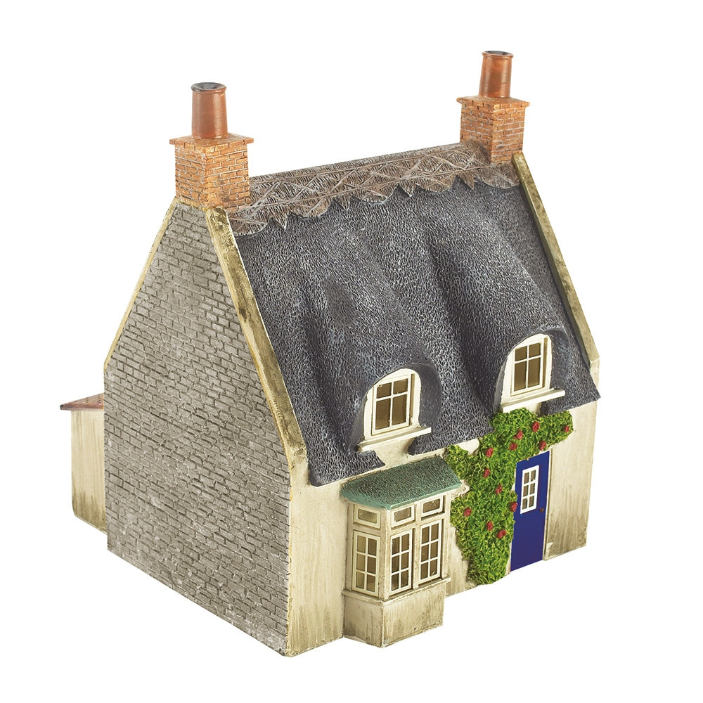 Thatched Cottage - Grey Stone & Blue Door