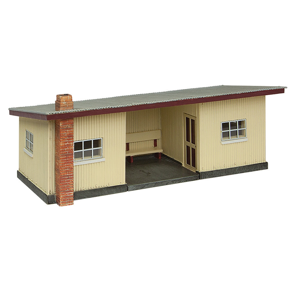 Narrow Gauge (NG7) Corrugated Station Brown & Cream