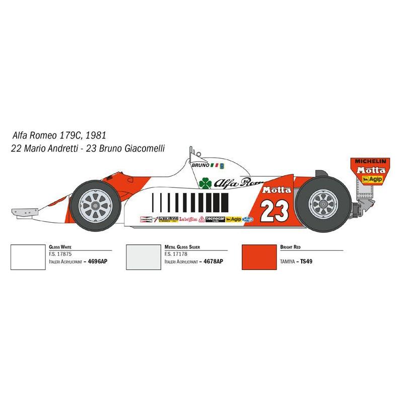 ITALERI 1/12 Alfa Romeo 179 / 179C