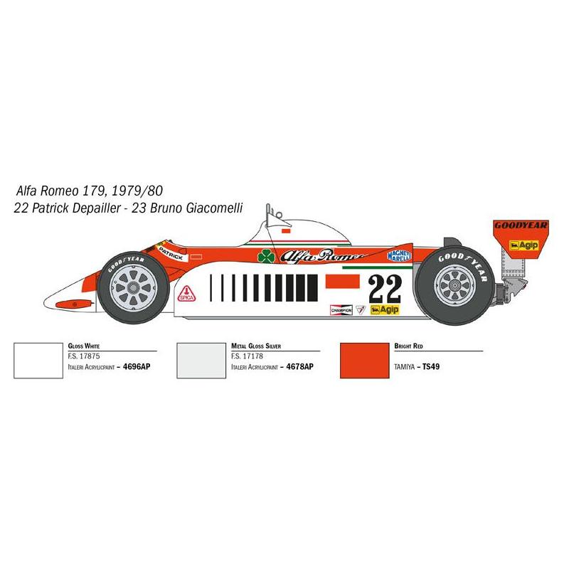 ITALERI 1/12 Alfa Romeo 179 / 179C