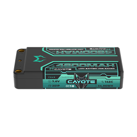 CAYOTE Racing Lipo Battery, 145C, 4600mAh, 7.6V, 34.96Wh