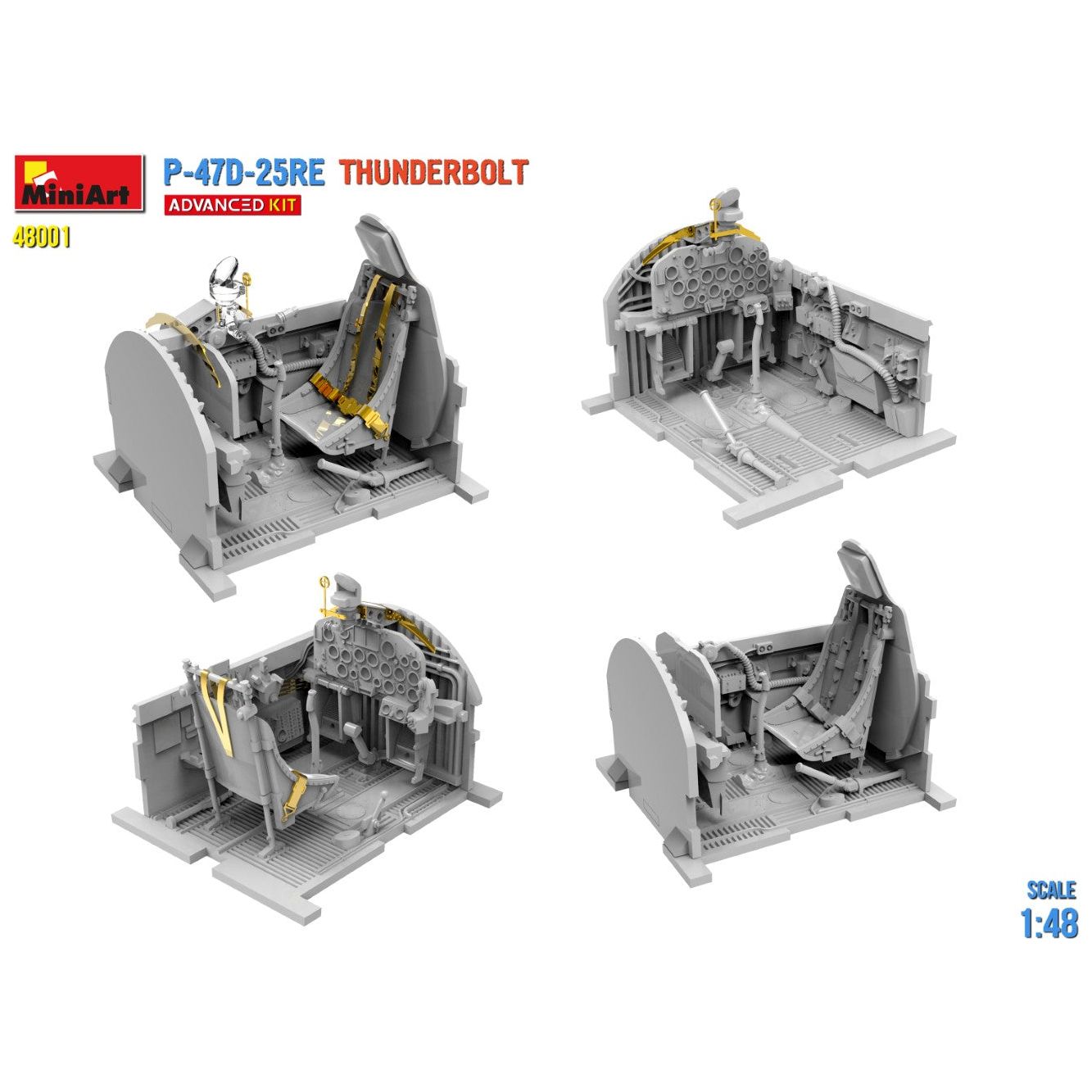 MINIART 1/48 P-47D-25RE Thunderbolt Advanced Kit