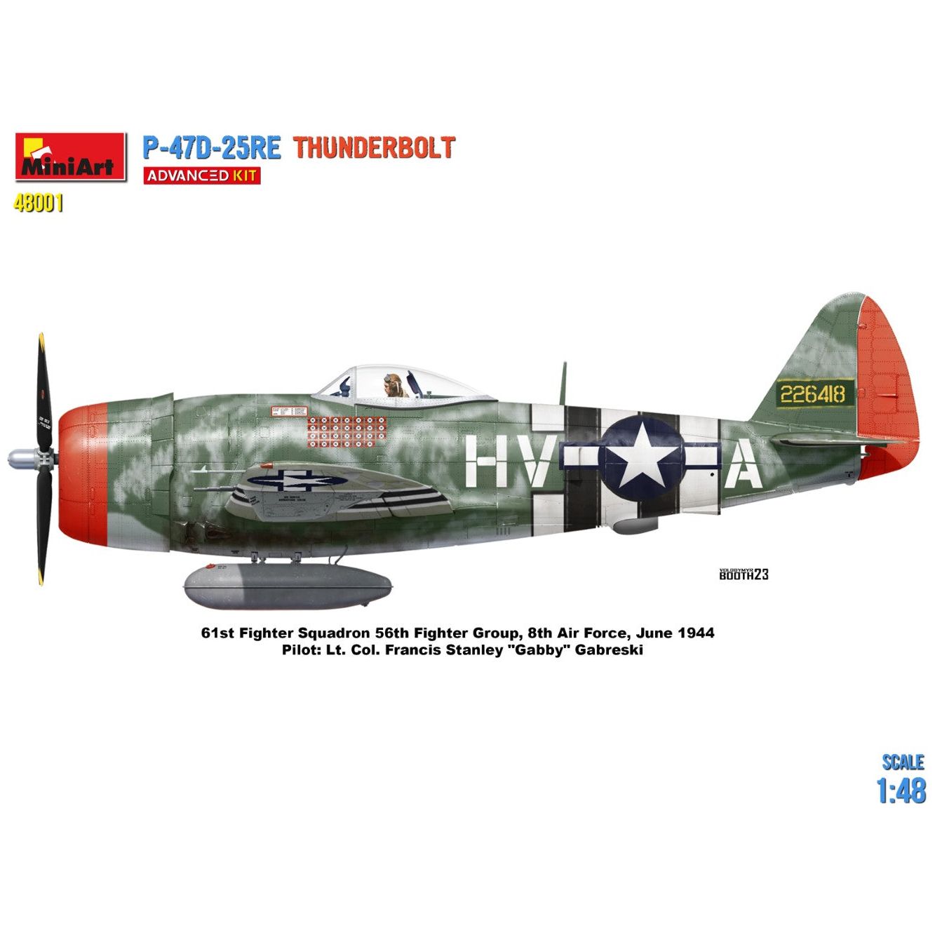 MINIART 1/48 P-47D-25RE Thunderbolt Advanced Kit