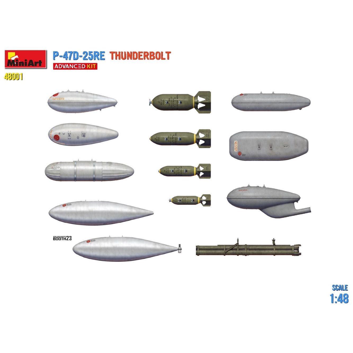 MINIART 1/48 P-47D-25RE Thunderbolt Advanced Kit